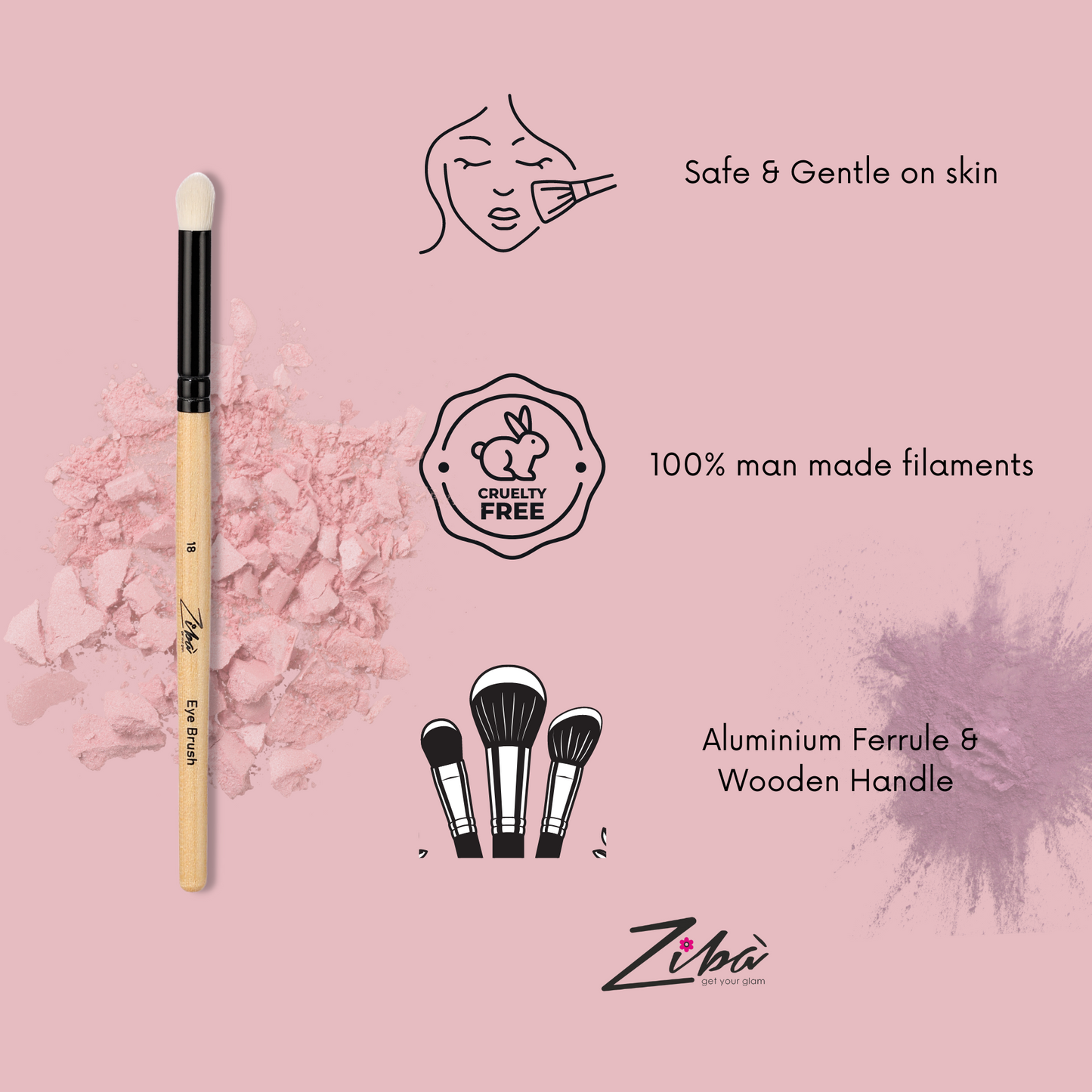 Ziba Round Eye Brush