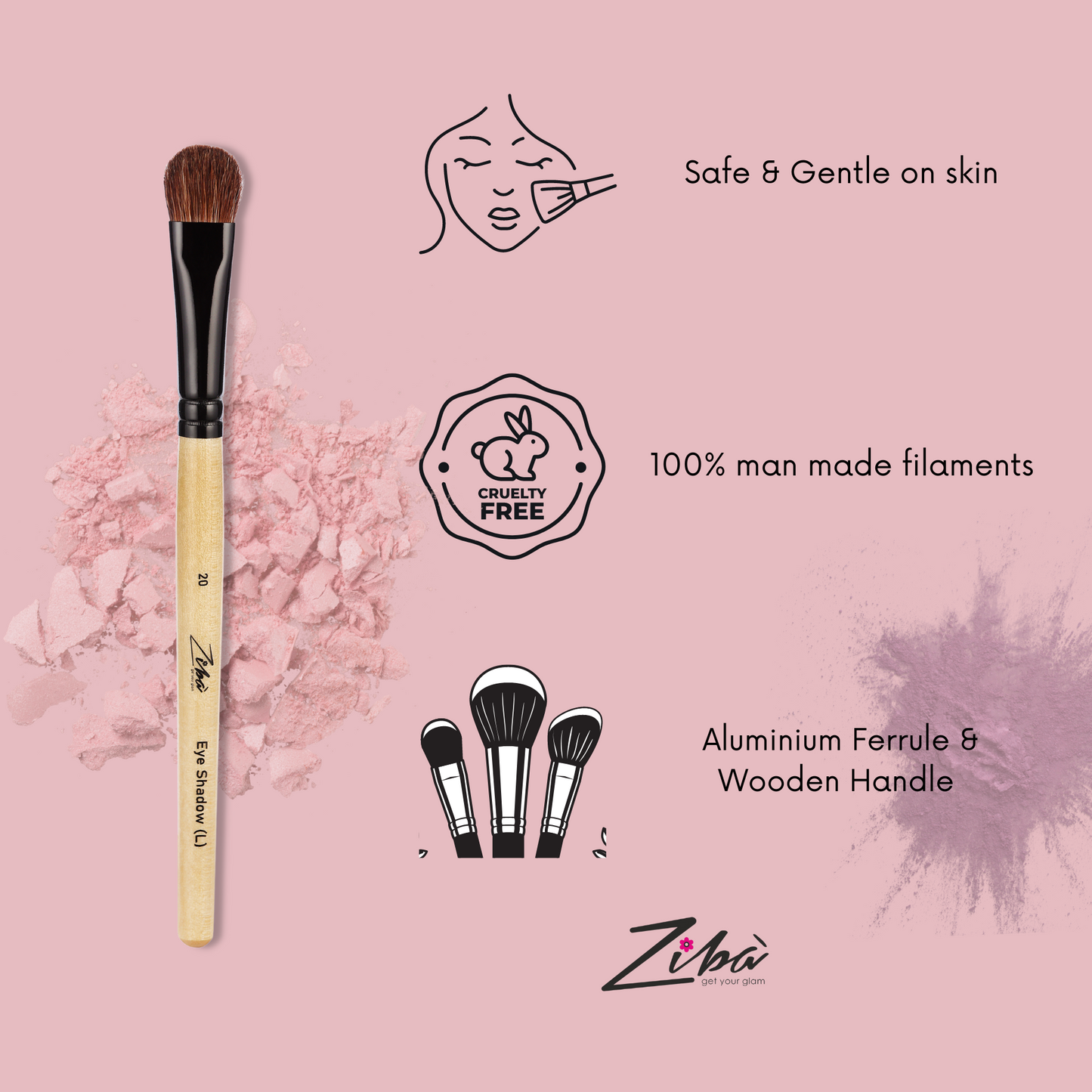 Ziba Eye Shadow Brush (L)