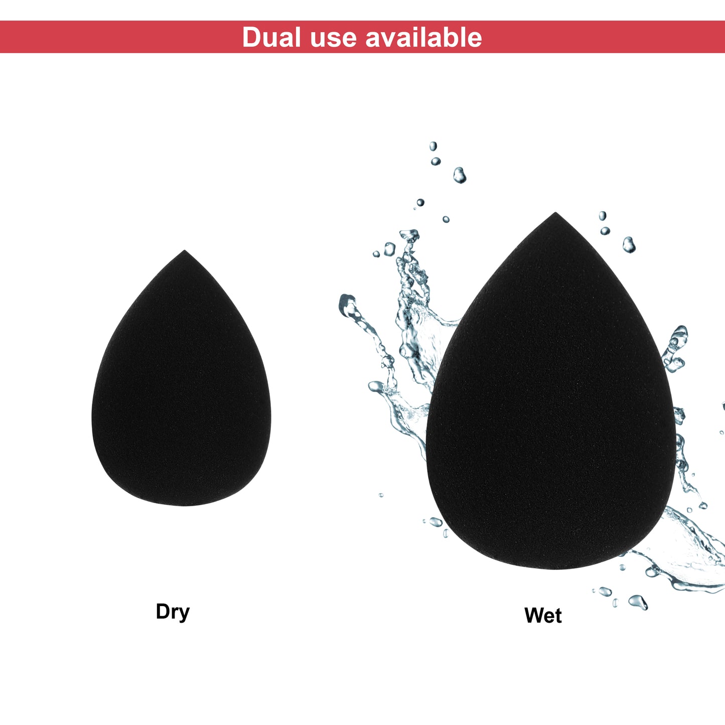 Makeup Sponge – Black – Waterdrop