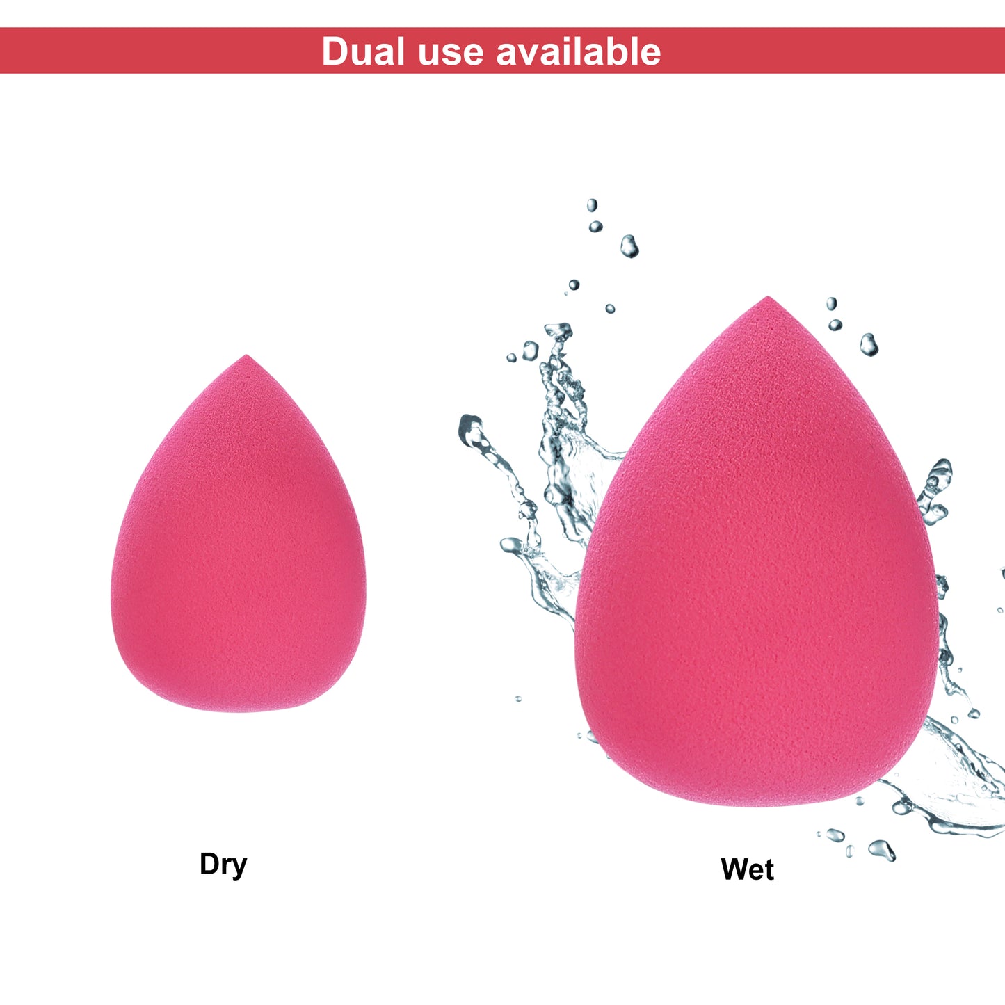 Makeup Sponge – Pink – Waterdrop