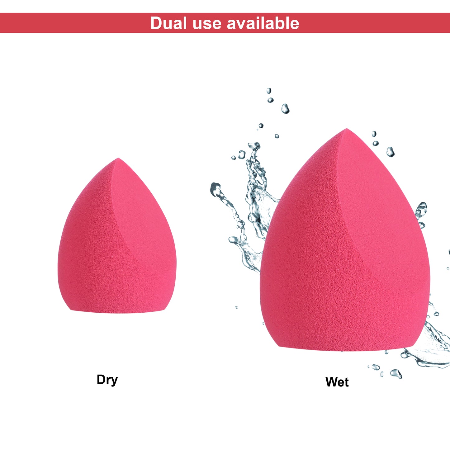 Makeup Sponge – Pink – Two Cut